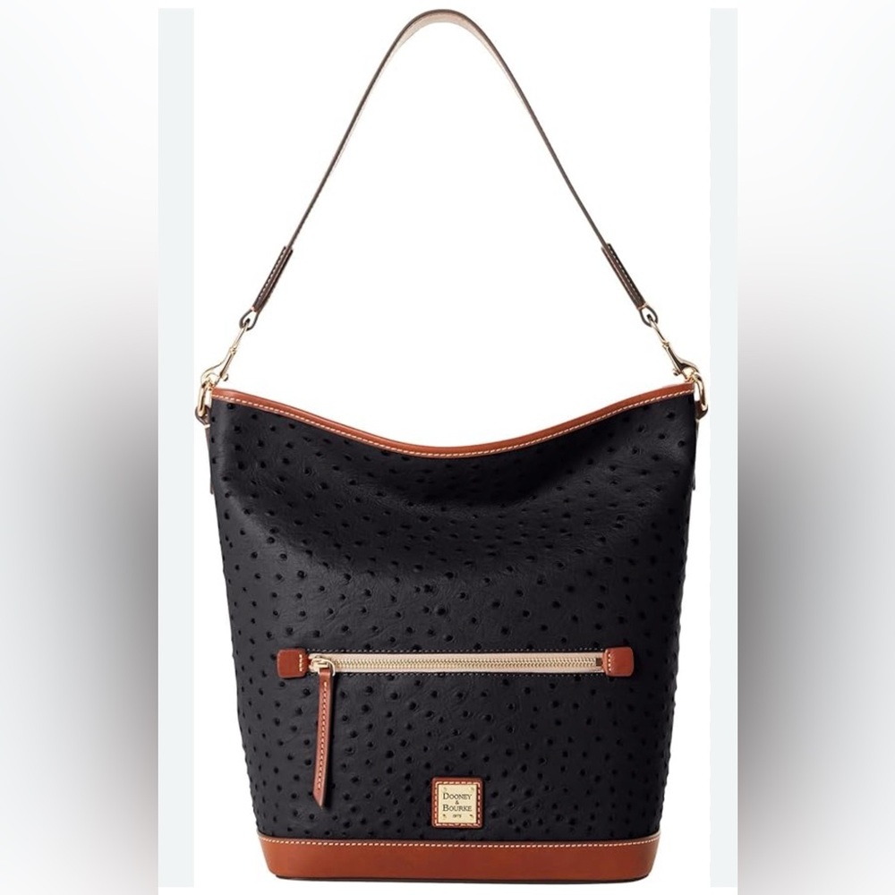Dooney and Bourke large ostrich hobo shoulder